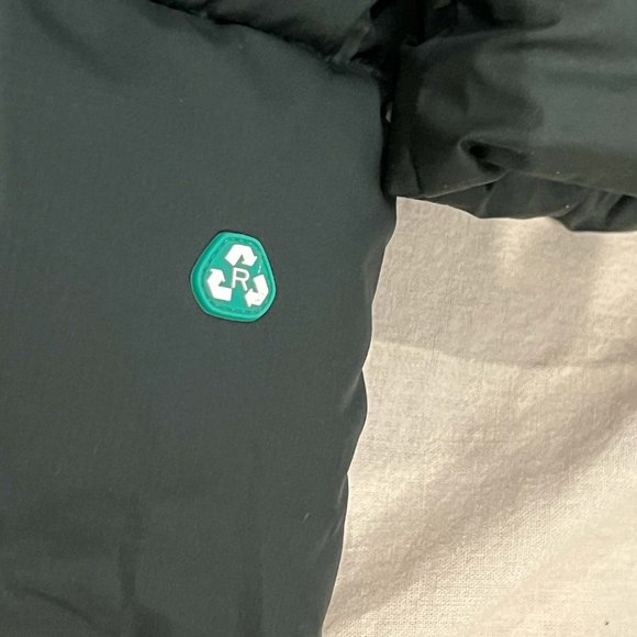 SAVE THE DUCK ! MEN'S HEMER HOODED PUFFER JACKET IN GREEN BLACK SIZE LARGE L - Picture 8 of 8